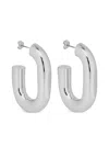 Rabanne Half-hoop Earrings In Silver