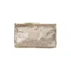 Rabanne Metallic Brass Handbag With Sequined Detailing In Grey