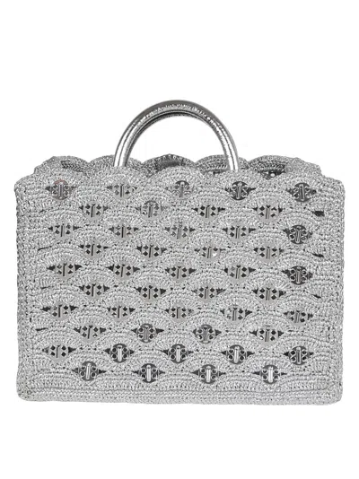 Rabanne Handbag In Silver
