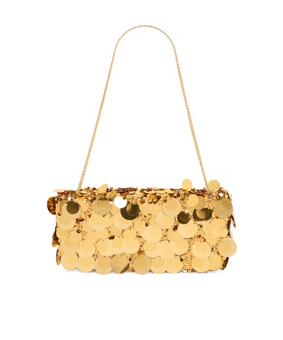 Rabanne Handbag With Chain Handle In Yellow