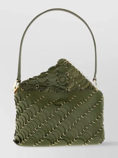 Rabanne Hardware Gold Shoulder Bag Structured Texture