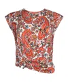 Rabanne Paisley-print Stretch-jersey Top In Multicolor