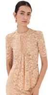 Rabanne Haut Blouse Raffia In Raffia
