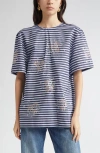 Rabanne Haut Crystal Embellished Tie Back Top