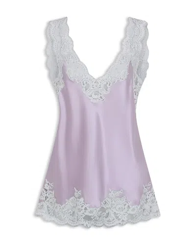 Rabanne Haut Lace Trim Top In Purple
