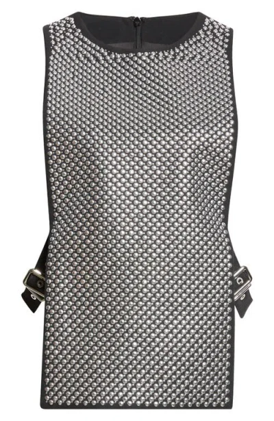 Rabanne Haut Studded Top In Black
