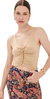 Rabanne Bead-embellished Cut-out Tank Top In Raffia