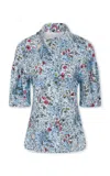 Rabanne High Neck Crepe Top In Multi