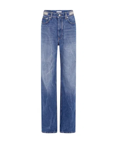 RABANNE HIGH WAIST DENIM TROUSERS