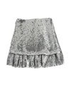 Rabanne High-waisted Sequinned Miniskirt In Gray
