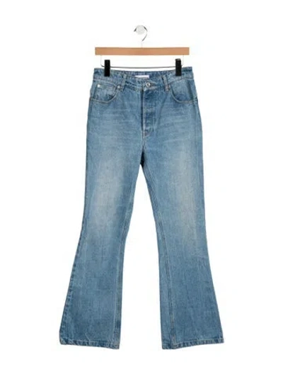 Pre-owned Rabanne High-rise Flared Jeans In Blue