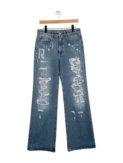 Pre-owned Rabanne High-rise Straight Leg Jeans W/ Tags In Blue