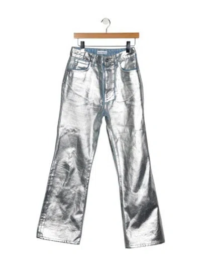 Pre-owned Rabanne High-rise Wide Leg Jeans