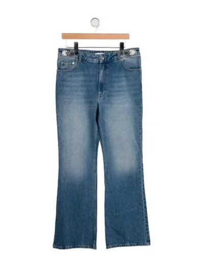 Pre-owned Rabanne High-rise Wide Leg Jeans W/ Tags In Blue