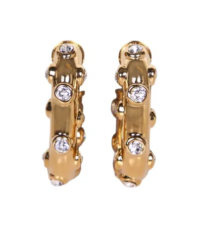 Rabanne Hoop Earrings In Gold