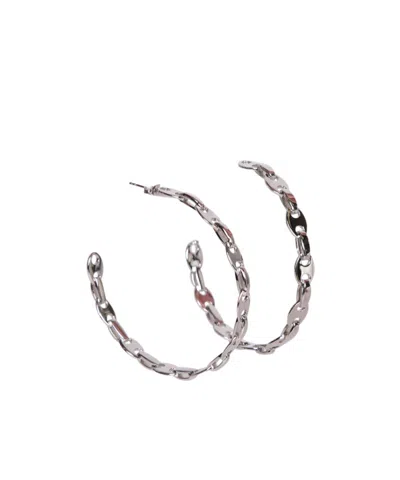Rabanne Hoop Earrings In Gray
