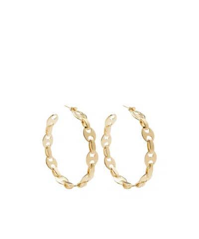 Rabanne Hoop Earrings In Yellow