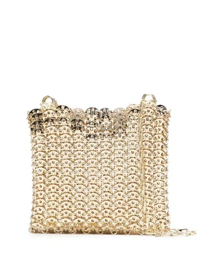 Rabanne 'iconic 1969' Brass Disc Bag In Gold