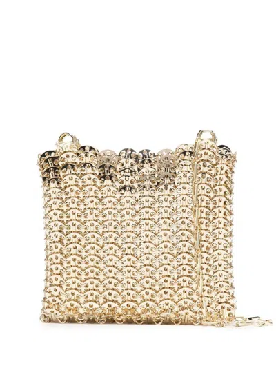 Rabanne 'iconic 1969' Brass Disc Bag In Gold