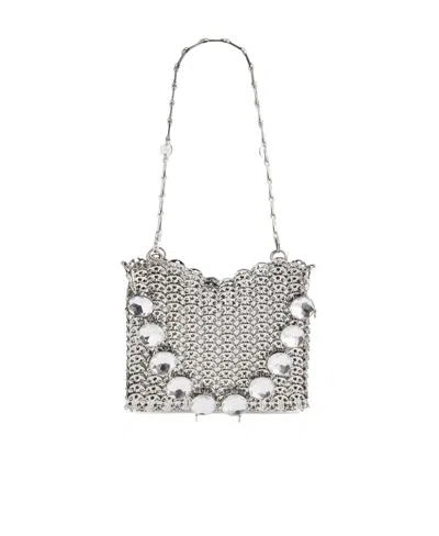 Rabanne Iconic 1969 Layered Shoulder Bag In Gray