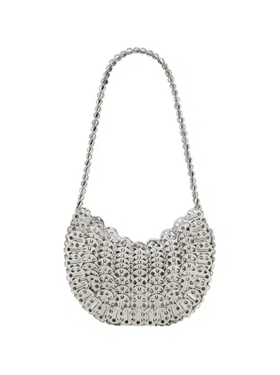 Rabanne Iconic 1969 Moon Bag Silver