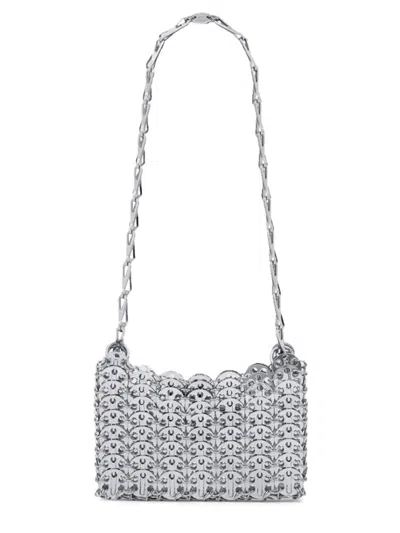 Rabanne Iconic "1969 Nano" Bag In Gray