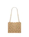 RABANNE ICONIC 1969 NATURAL WOVE RAFFIA BAG