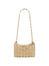 Rabanne Iconic Nano 1969 Bag Light Gold In Gold