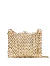 Rabanne Gold Iconic 1969 Nano Bag In Metallic