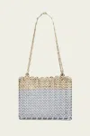 Rabanne Iconic Skyline 1969 Bag In Silver/light Gold