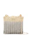 Rabanne Chainmail Handbag With Gradient Finish And Scalloped Edging In Blue
