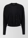 Rabanne Illusion Knit Cardigan Sweater In Black