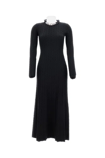 Rabanne Intricate Black Maxi Dress