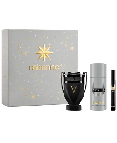Rabanne Invictus Victory Absolu Parfum 3-piece Fragrance Set In Transparent