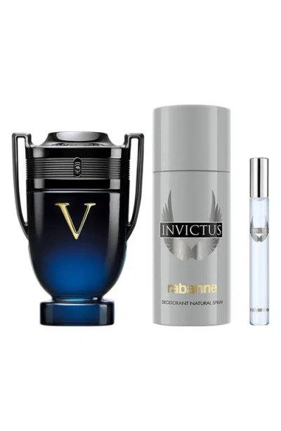Rabanne Invictus Victory Elixir Parfum Intense Cologne Set $215 Value In No Color