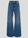 Rabanne High Waist Denim Trousers In Denimstone