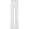 Rabanne Paillette-embellished Flared Jeans In White