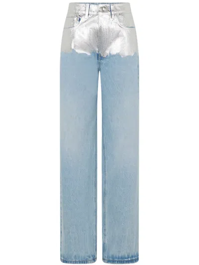 RABANNE JEANS WITH METALLIC DETAIL
