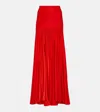 Rabanne Jersey Maxi Skirt In Red