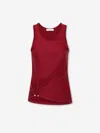 Rabanne Stretch Viscose Top Metal Embellishments In Red