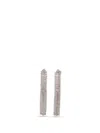 Rabanne Pink Silver Rhinestone Earrings In Metallic