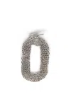 Rabanne Silver Chain Collar Necklace In Grey