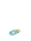 Rabanne Xl Link Earrings In Grey