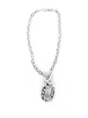 Rabanne Iconic Xl Chain-link Crystal-embellished Necklace In Metallic