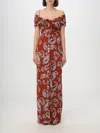 Rabanne Paisley-print Stretch-jersey Maxi Dress In Rot