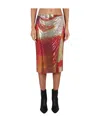 Shop Rabanne Jupe Chainmail Skirt In Multicolor