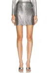 Rabanne Skirts In Pied De Poule Silver & Black