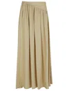 Rabanne Ankle-length Viscose Twill Skirt In Ochre