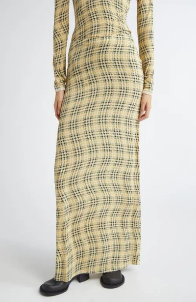 Rabanne Jupe Plaid Maxi Skirt