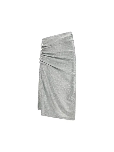 Rabanne Jupe Skirt In Metallic